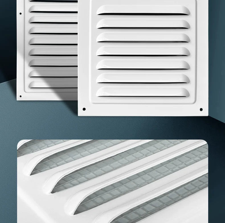 1Pcs Aluminum Alloy Rainproof Louver Vent Grille Cover for Wall Exhaust Outlet, Perforated Ventilation Heat Dissipation Dust